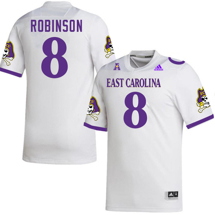 #8 Jasiyah Robinson ECU Jersey,East Carolina Pirates #8 Jasiyah Robinson Jersey Youth College-White